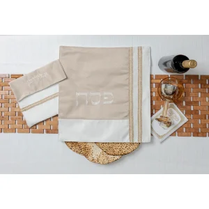 סט כיסוי מצה & אפיקומן  נביא - מוקה